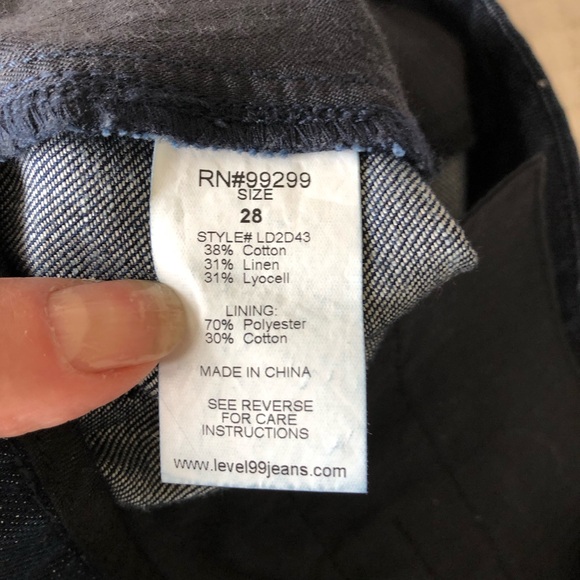 Denim slim fit trouser. Sz. 28 - Picture 3 of 8